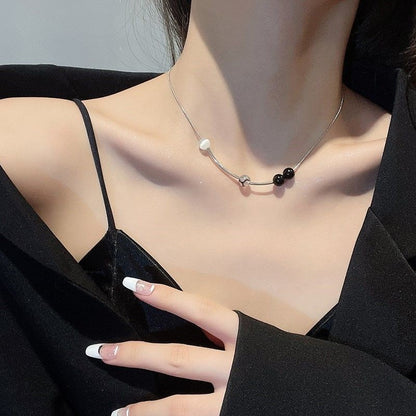 Sweet Heart Star Zircon Charm Necklace