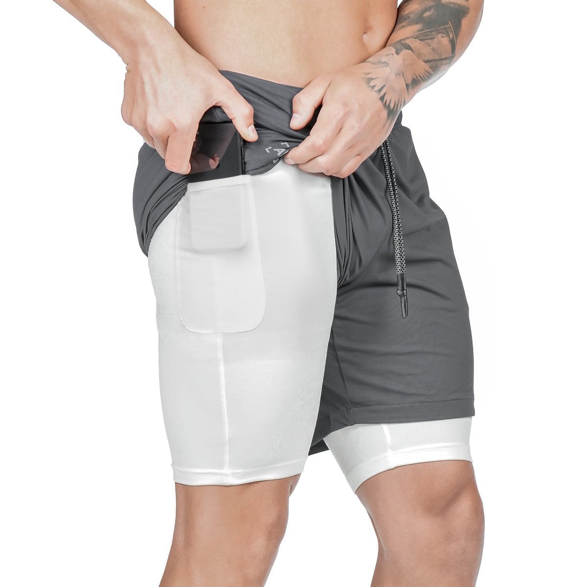 Pocket Compression Shorts front view