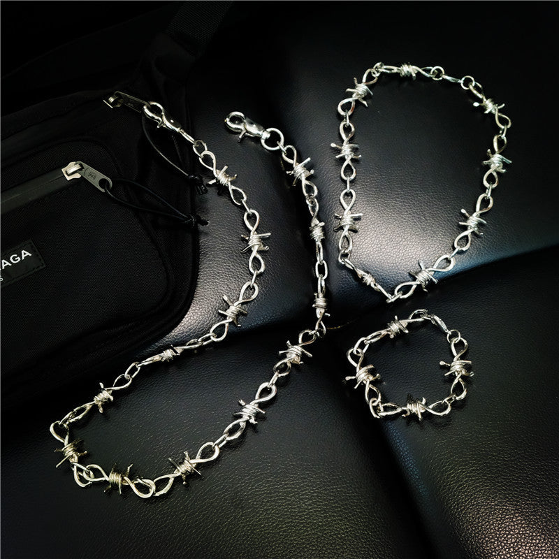 Thorn Zipper Necklace Bracelet