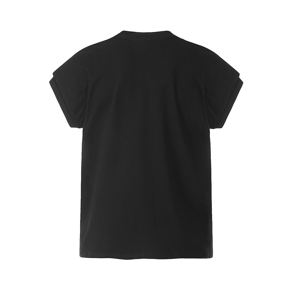 Letter Print Oversized Tee