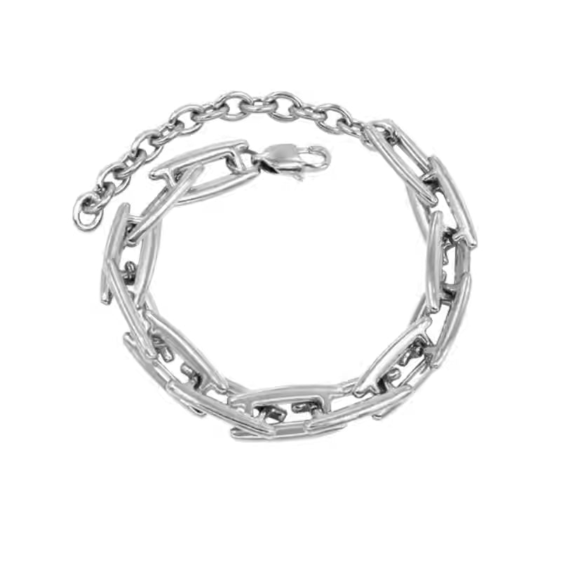 Titanium Steel Chain Link Bracelet