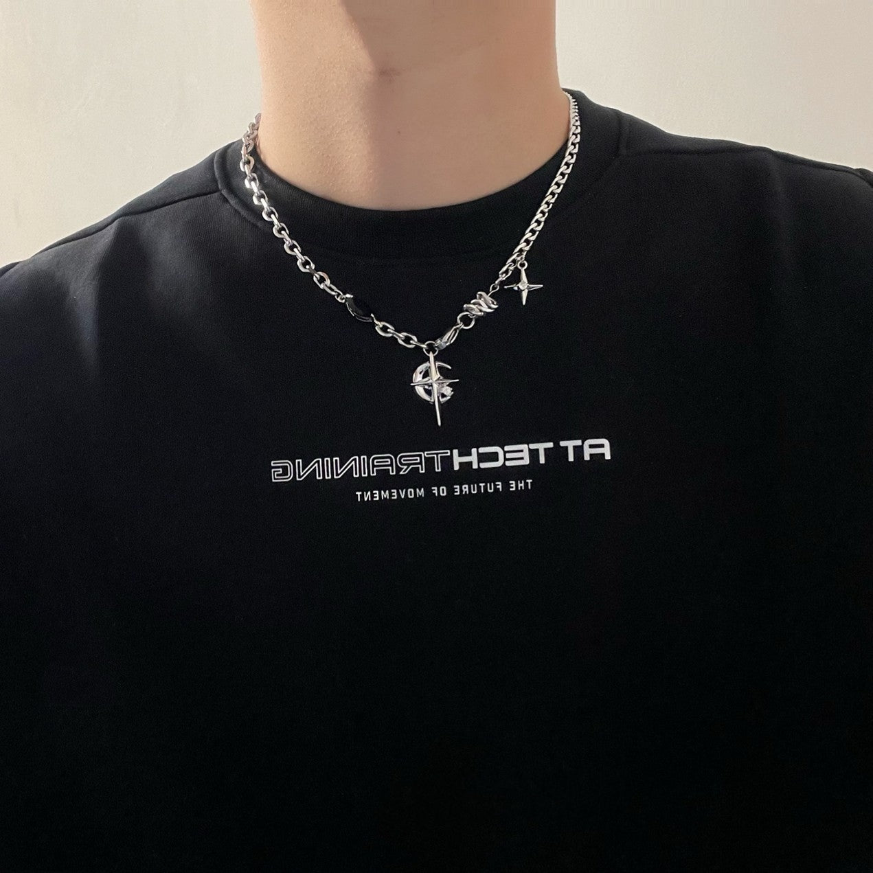 Gemstone Hip-hop Street Necklace