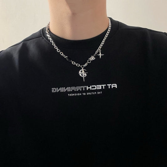 Gemstone Hip-hop Street Necklace