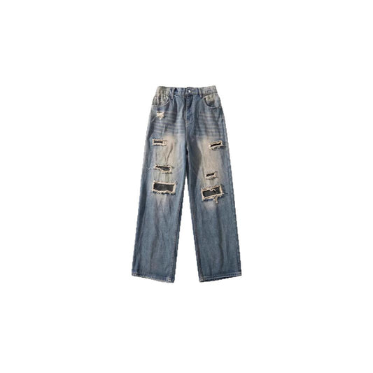 Two Tone Ripped Jeans
