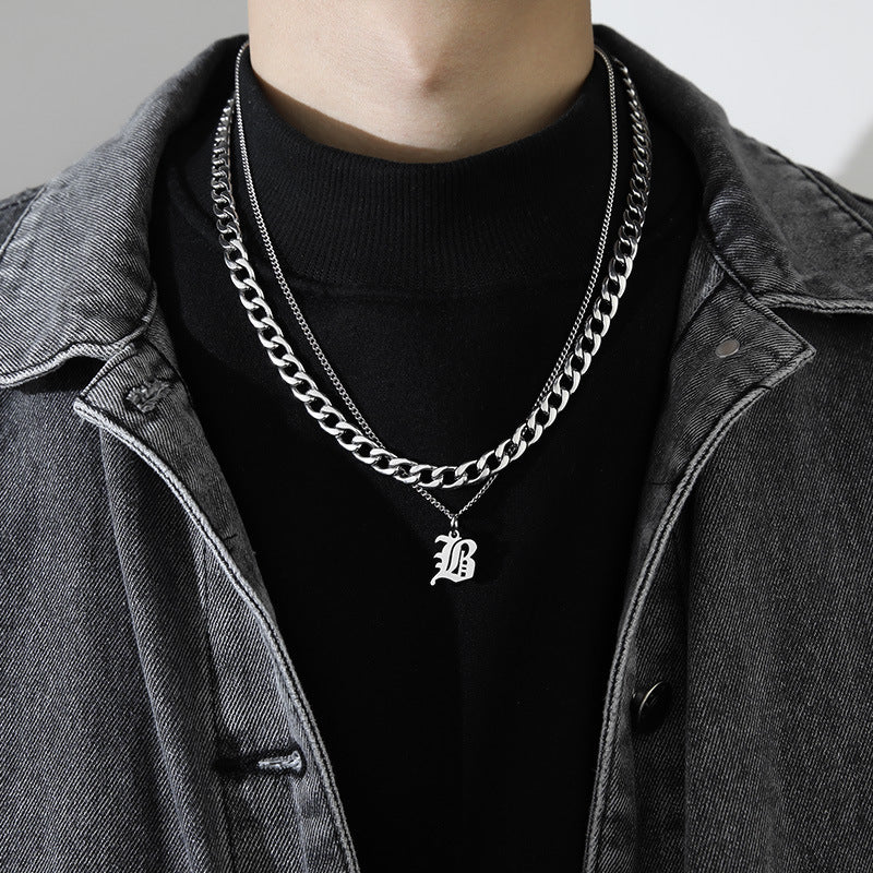 Letter Pendant Necklace