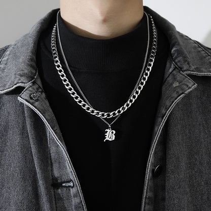 Letter Pendant Necklace