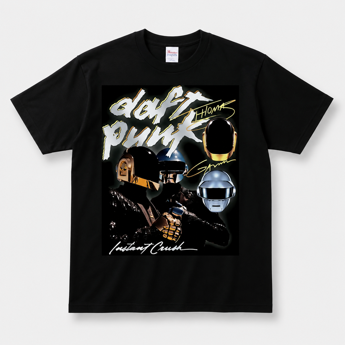 Daft Punk T Shirt Vintage Cotton Graphic Tee