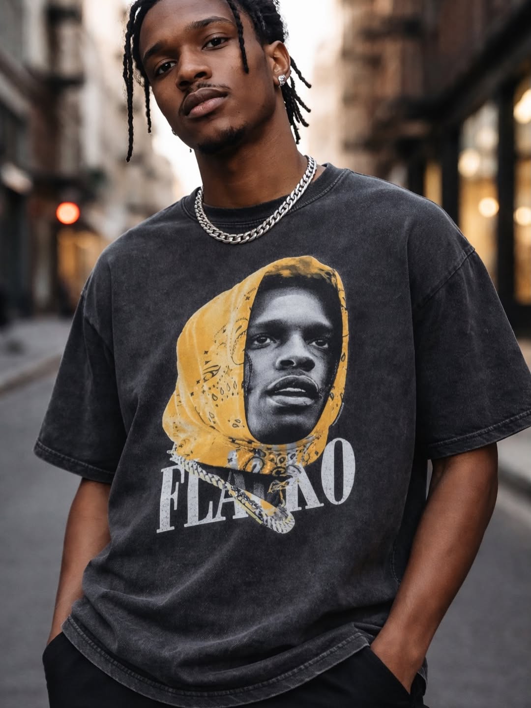 Washed Bandana Portrait Tee