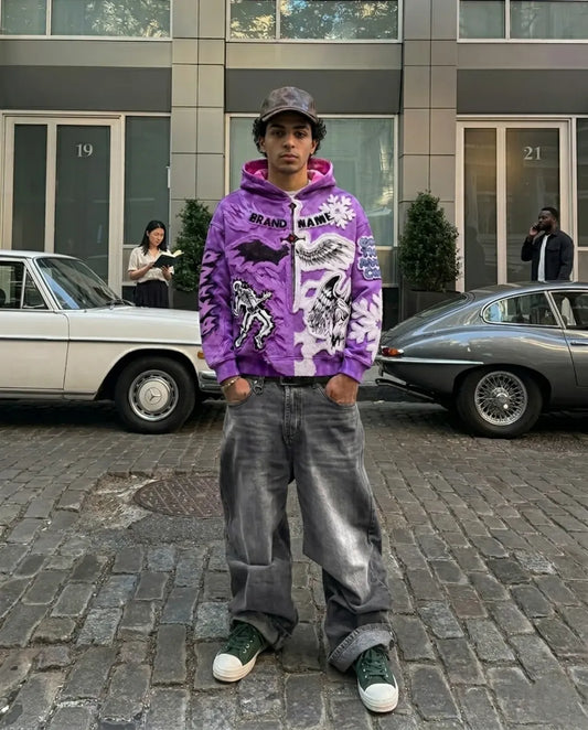 Gothic Patchwork Hoodie