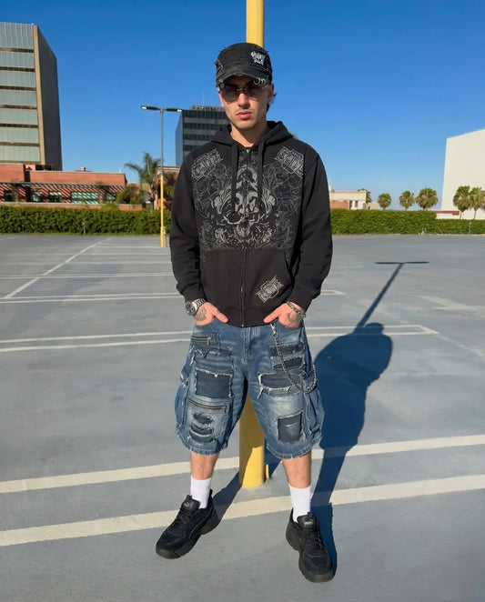 Punk Dark Skull Hoodie