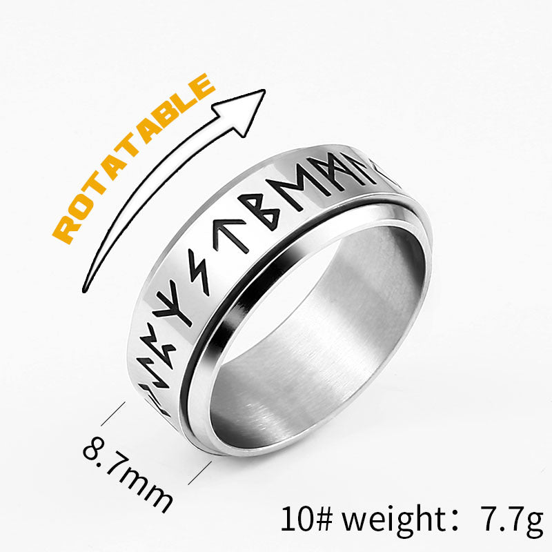 Titanium Steel Rotatable Ring