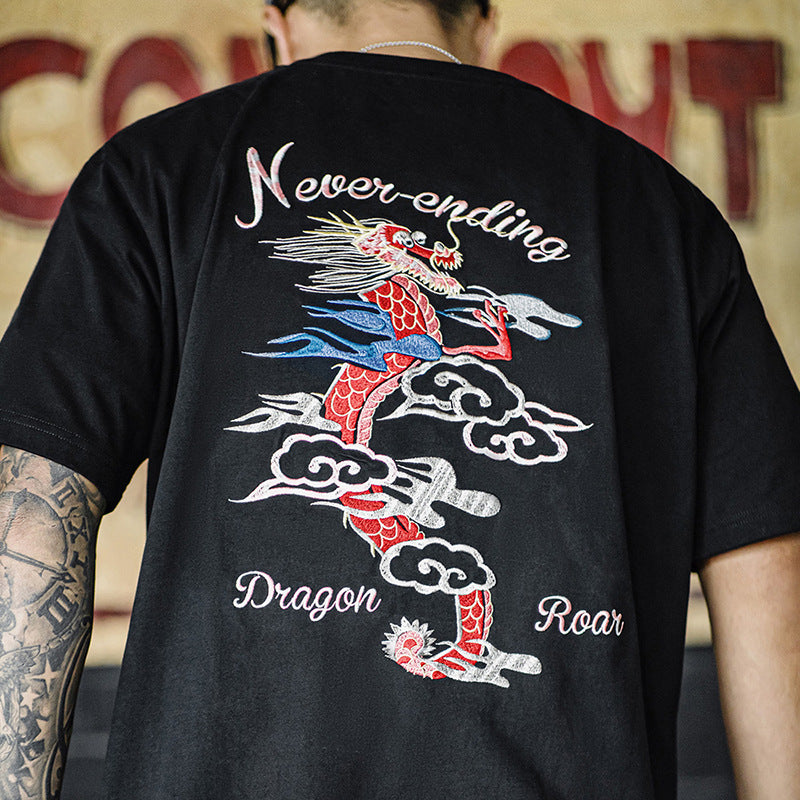 Dragon Embroidery Tee