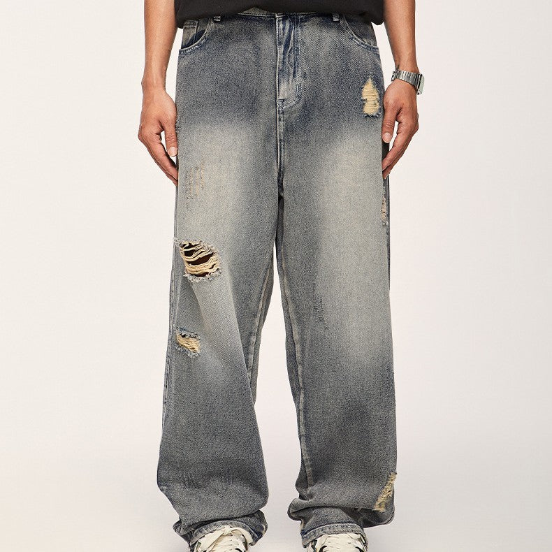 Washed Distressed Jeans