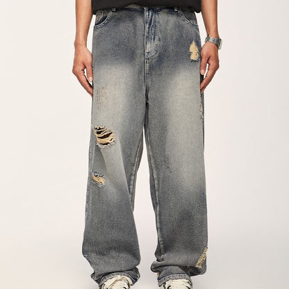 Washed Distressed Jeans