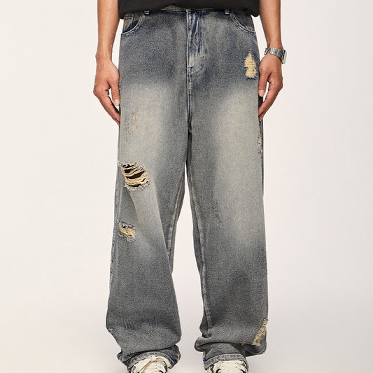 Washed Distressed Jeans