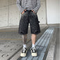Studded Denim Shorts