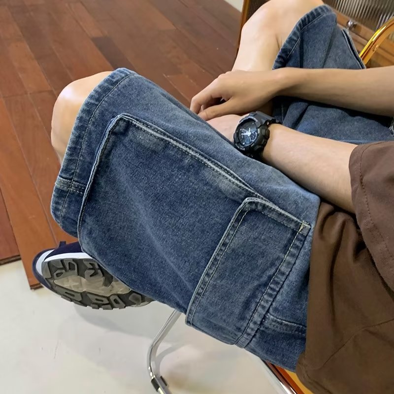 Cargo Denim Shorts