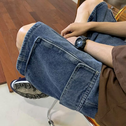 Cargo Denim Shorts