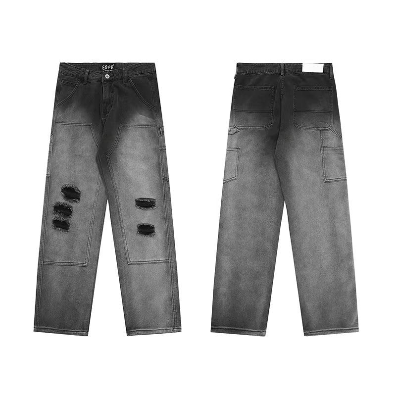 Panel Stitch Denim Jeans