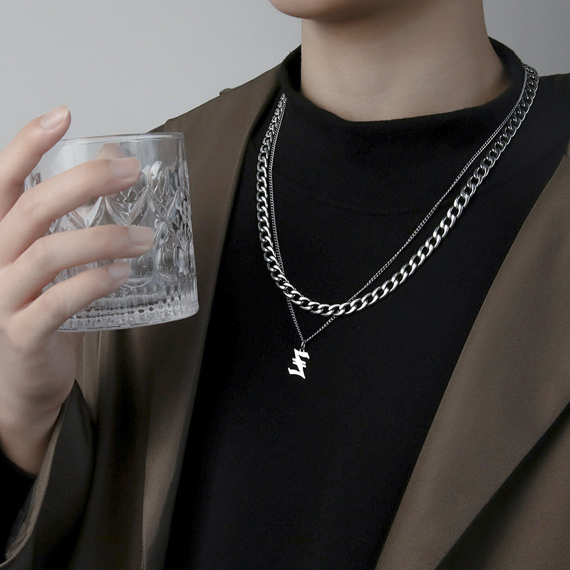 Letter Pendant Necklace