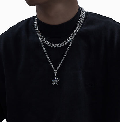 Star Hip Hop Pendant Necklace