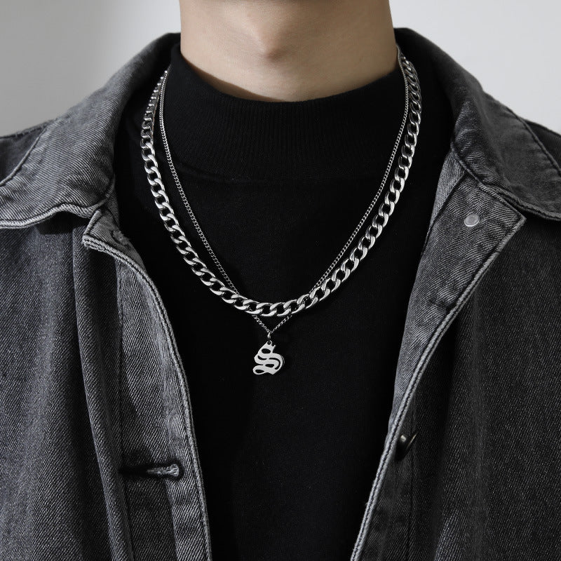 Letter Pendant Necklace