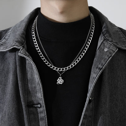 Letter Pendant Necklace