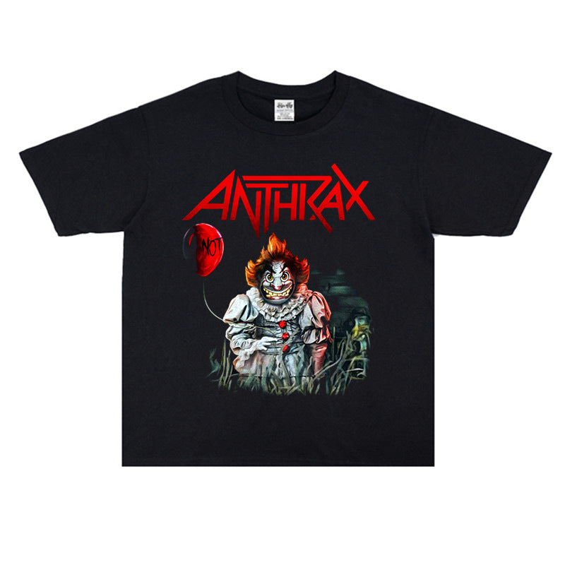Punk graphic cotton short sleeve t-shirt in black streetwear fit from Novien Apparel