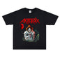 Punk graphic cotton short sleeve t-shirt in black streetwear fit from Novien Apparel