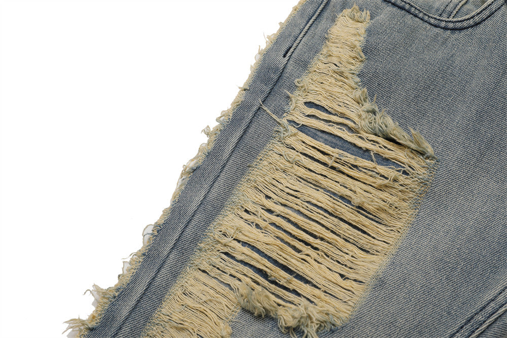 Distressed Stacked Jeans