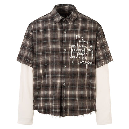 Vintage Plaid Long Sleeve Shirt