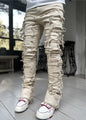 Fringe Patch Stacked Jeans