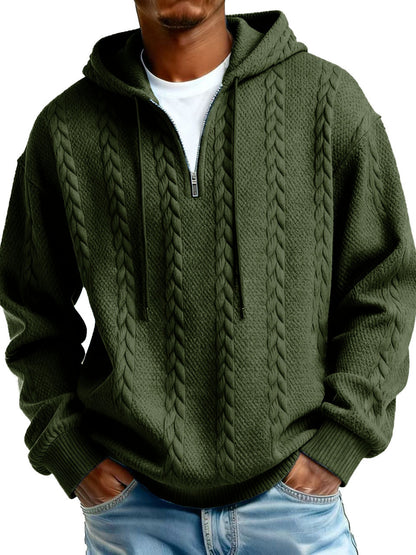 Half-Zip Hooded Sweatshirt