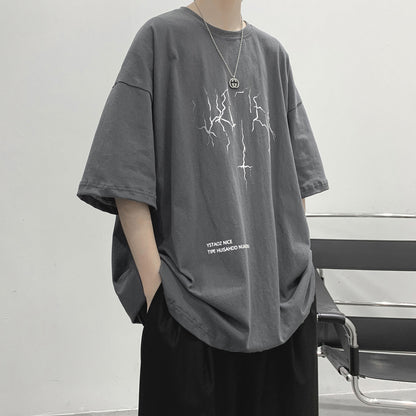 Lightning Graphic Oversized Tee