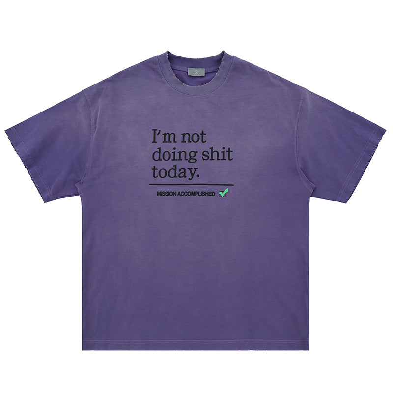 Purple Vintage Washed Graphic Tee