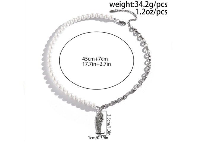 Pearl Stitch Necklace