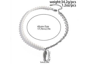 Pearl Stitch Necklace