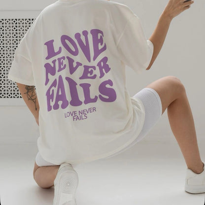 Love Never Fails Cotton Tee