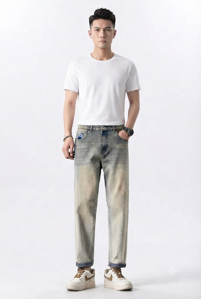 Washed Slim Fit Denim