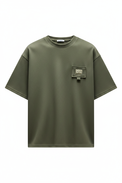 "C-Drive" Waffle Knit Tee - Front View