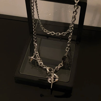Gemstone Hip-hop Street Necklace