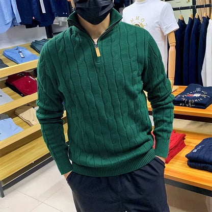 Quarter Zip Knit Sweater