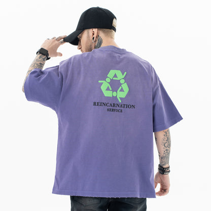 Purple Vintage Washed Graphic Tee