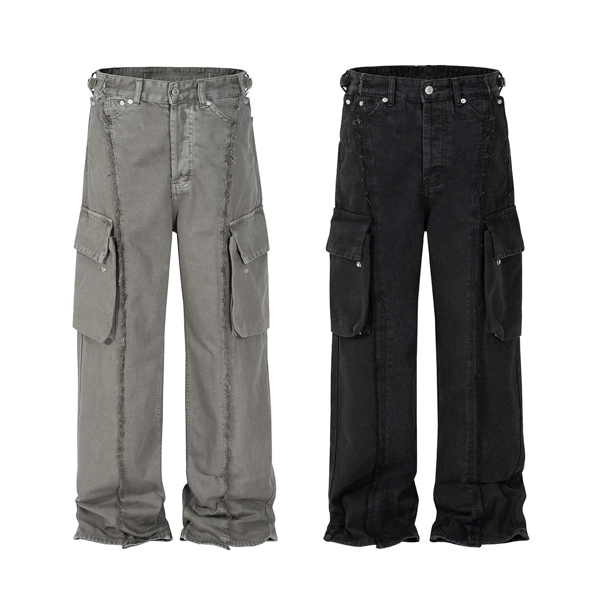 American Stitching Cargo Jeans