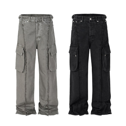 American Stitching Cargo Jeans