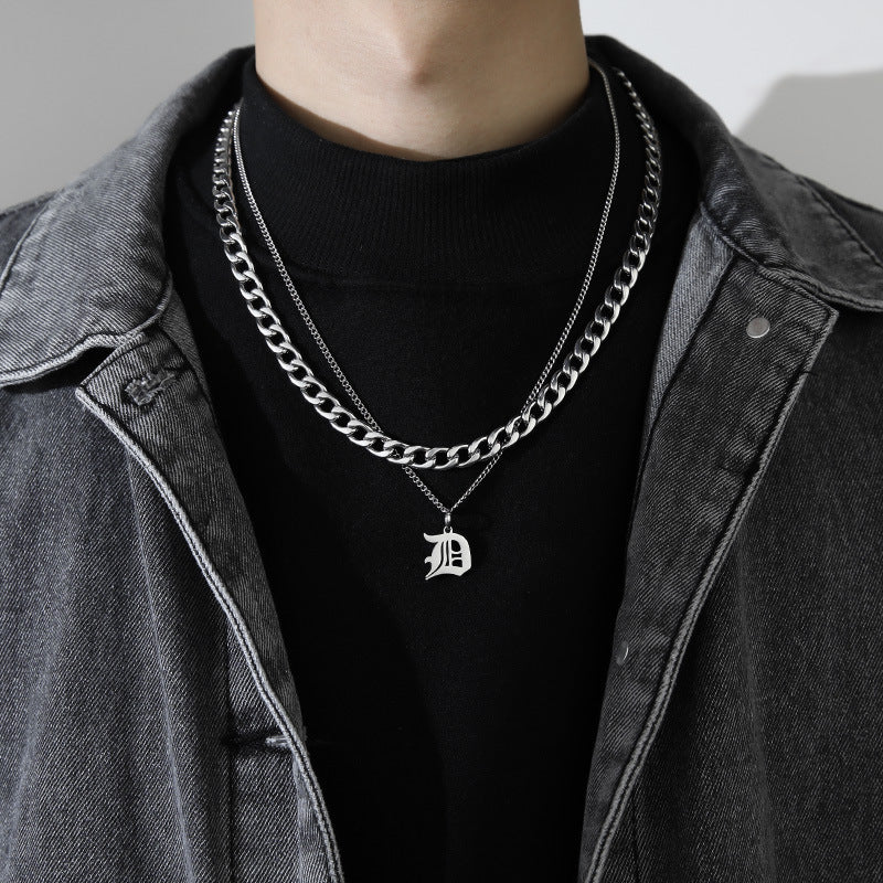 Letter Pendant Necklace