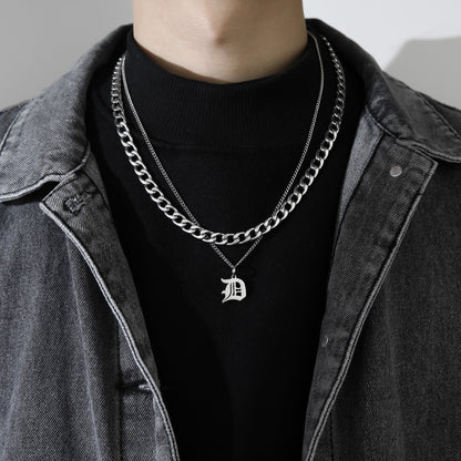 Letter Pendant Necklace