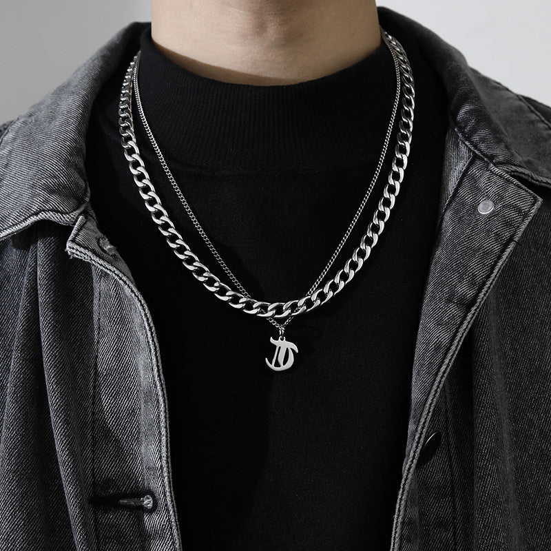 Letter Pendant Necklace