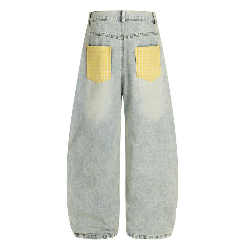 Yellow Patch Bootcut Jeans