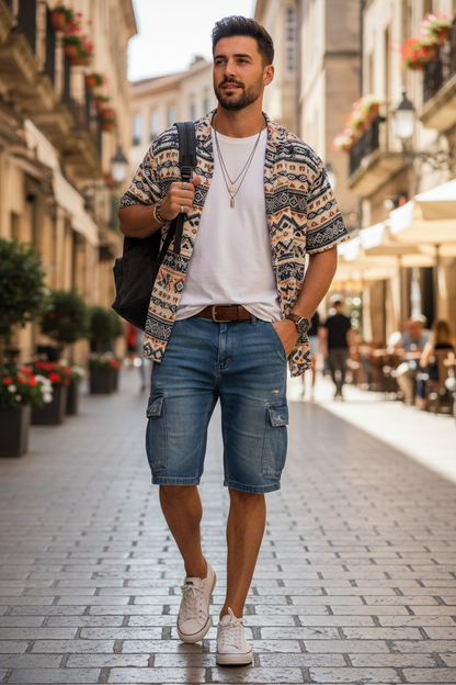 Cargo Denim Shorts - Lifestyle